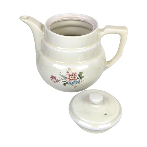 Vintage Hall China Rambling Rose Coffee Pot Decor: Drip-O-lator - Picture 3 of 9